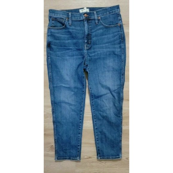 Madewell Denim - Madewell Womens Jeans Size 31 Stovepipe High Rise Straight Blue